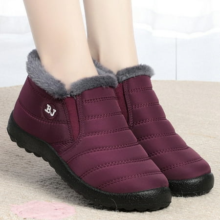 

Women s Waterproof Ankle Boots Winter Thermal Insulated Slip On Snow Shoes Women s Footwear