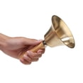 thumbnail image 4 of Timbre Hand Call Super Loud de latón macizo con mango de madera, 4 of 7