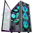 thumbnail image 1 of Funda para PC MUSETEX ATX NN8 con 6 ventiladores PWM ARGB, vidrio templado, 1 of 6