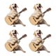 thumbnail image 1 of Ambientador con forma de guitarra y perro para ventilación de coche, decoración 2D para el salpicadero para amantes de los perros, regalo novedoso fácil de colocar para el interior del coche., 1 of 8