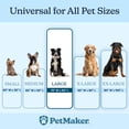 thumbnail image 2 of PETMAKER Dog Blanket - Sherpa Blanket for Bed, Couch, or Car (Charcoal), 2 of 9