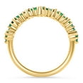 thumbnail image 2 of Pompeii 1/2Ct Natural Emerald Wedding Ring Anniversary Stackable 14k Yellow Gold Band (,), 2 of 3