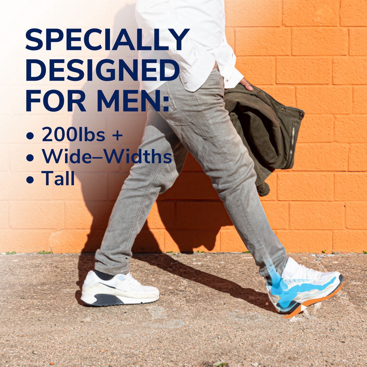 Dr. Scholl's® Extra Comfort All-Day Insoles with Gel, Trim to Fit , Mens Shoe Sizes 8-14, 1 Pair