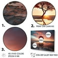 thumbnail image 3 of Designart "Sunset Solitude In Silhouetted Desert" Desert Canvas Prints, 3 of 7