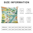 thumbnail image 5 of FUMJ Cartoon City Life Throw Pillow Covers,Blue Traffic Road Cushion Covers  for Living Room Decor,Room Decor Town Road City Landscape Pillowcases Outdoor Pillow Covers, 5 of 5