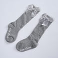 thumbnail image 2 of Aosijia Baby Knee High Socks Newborn Infants Long Cotton Socks Boys Girls Toddlers Ruffled Socks Gray, 2 of 9