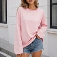 thumbnail image 6 of XUNKUSGA Womens Striped Tops Casual Loose Long Sleeve Crewneck Pullover Top Fashion Drop Shoulder Oversized Tunic Tops Comfortable Soft Fall Sweatshirt for Daily Wear L, 6 of 7