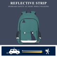 thumbnail image 5 of FORMRS Unisex School Backpack 17" Student Travel Bag with Laptop Compartment, Green Cat, 5 of 7