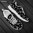 thumbnail image 1 of Chaussures Décontractées Motifs Notes de Musique Mignonnes pour Femmes 2021 Chaussures Plates Marque Designer Lacets Espadrilles Chaussures Filles Extérieur, 1 of 5
