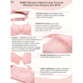 thumbnail image 4 of BIMEI Mastectomy Bra with Pockets for Breast Prosthesis Women's Full Coverage Wirefree Everyday Bra 8619,Pink,38B, 4 of 9