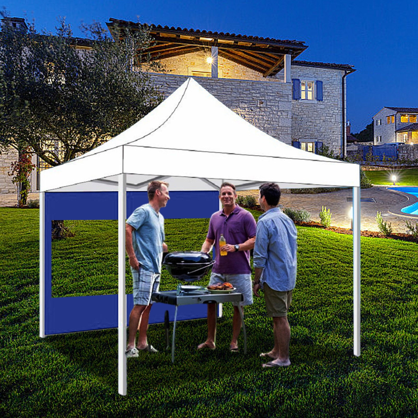 Outdoor Tent Cloth Oxfords Cloth 3x2m Removable Sidewalls Outdoor Instant Tent For Garden Patio Camping Party Event, Usupdd 2025 Outdoor Tent Cloth Oxfords Cloth
