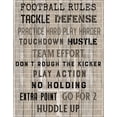 thumbnail image 2 of Carpentieri, Natalie 12x14 Black Ornate Wood Framed with Double Matting Museum Art Print Titled - Football Rules, 2 of 4