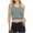 Blue, variant on Tank Tops for Women under $4.98 no boundari Sleeveless Stripe T-shirt Crop Top Yellow XL