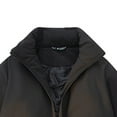 thumbnail image 5 of Dasayo Quilted Women's Coats Black Puffed Barn Hooded Zip up Thicken Coats Shackets for Women 2025 M, 5 of 5