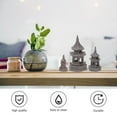 thumbnail image 3 of WEUVEB 3Pcs Home Decoration Pavilion for Garden Decor Brown, 3 of 5