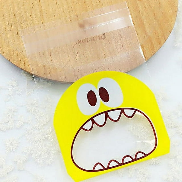 TIMIFIS Kitchen Gadgets 100PC10x10cmCartoon Lovely Biscuits Candy Self Sealing OPP Bag Baking Sealed Bag
