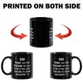 thumbnail image 5 of Gifts for Dad - Dad Thank You for Teaching Me Coffee Mugs, Father's Day Gifts, Dad Mugs, Dad Christmas Gifts, Dad Birthday Gifts, Modwnfy Black 11 fl oz Coffee Mugs Ceramic Mug Tea Cup, 5 of 9