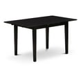 thumbnail image 4 of East West Furniture Norfolk 5-piece Wood Dinette Set in Black, 4 of 4