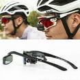 thumbnail image 1 of Bike Bicycle Cycling Riding Glasses Rear View Mirror 360 Rearview Adjustment Rear View Eyeglass Mount Helmet YIJIA, 1 of 4