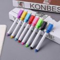 thumbnail image 1 of 8 Colors Erasable Magnetic Whiteboard Marker Pen Blackboard Marker Chalk Glass Ceramics Office School Art Marker Stationery, 1 of 4