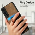 thumbnail image 6 of Allytech for Samsung Galaxy S23 2 in 1 Detachable Wallet Case, Retro PU Leather Ring Kickstand Card Slots Case for Women Men, Strong Magnetic Shockproof Anti-Scratch Slim Case - Brown, 6 of 11