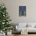 thumbnail image 2 of Stupell Industries Snowy Nighttime Christmas Tree Landscape & Nature Painting Wrapped Canvas Canvas Art Print Wall Art, 20 x 30, 2 of 7