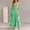 Green, variant on Women Boho Colorful Spaghetti Strap Dress Summer Vacation Beach Long Sun Dress Striped Flowy Cami Maxi Dress Orange S