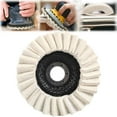 thumbnail image 3 of 2/1pcs Wool Felt Flap Polishing Disc New Wool Polishing Wheel Disc Buffing Pad Polishing Wheel Disc Buffing Pad Felt Flap Disc Abrasives for Metal Marble Stone, 3 of 10