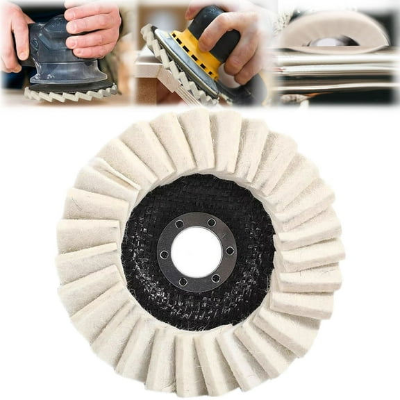 Wool Polishing Wheel Disc Felt Flap Polishing Disc Buffing Pad for Angle Grinder Metal Marble Furniture Car