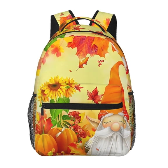 Cute Gnome Backpack Lightweight Rucksack Travel Bag for Men and Women