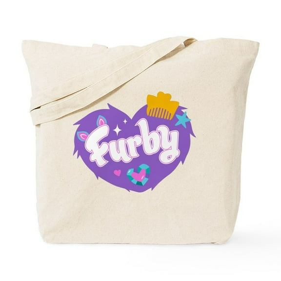CafePress - Furby Heart - Unisex Canvas Tote Bag, Beige, 1-Piece