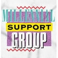 thumbnail image 2 of Retro 90s Millennial Support Group Zip Up Hoodie Men's Women's Brisco Brands S, 2 of 6