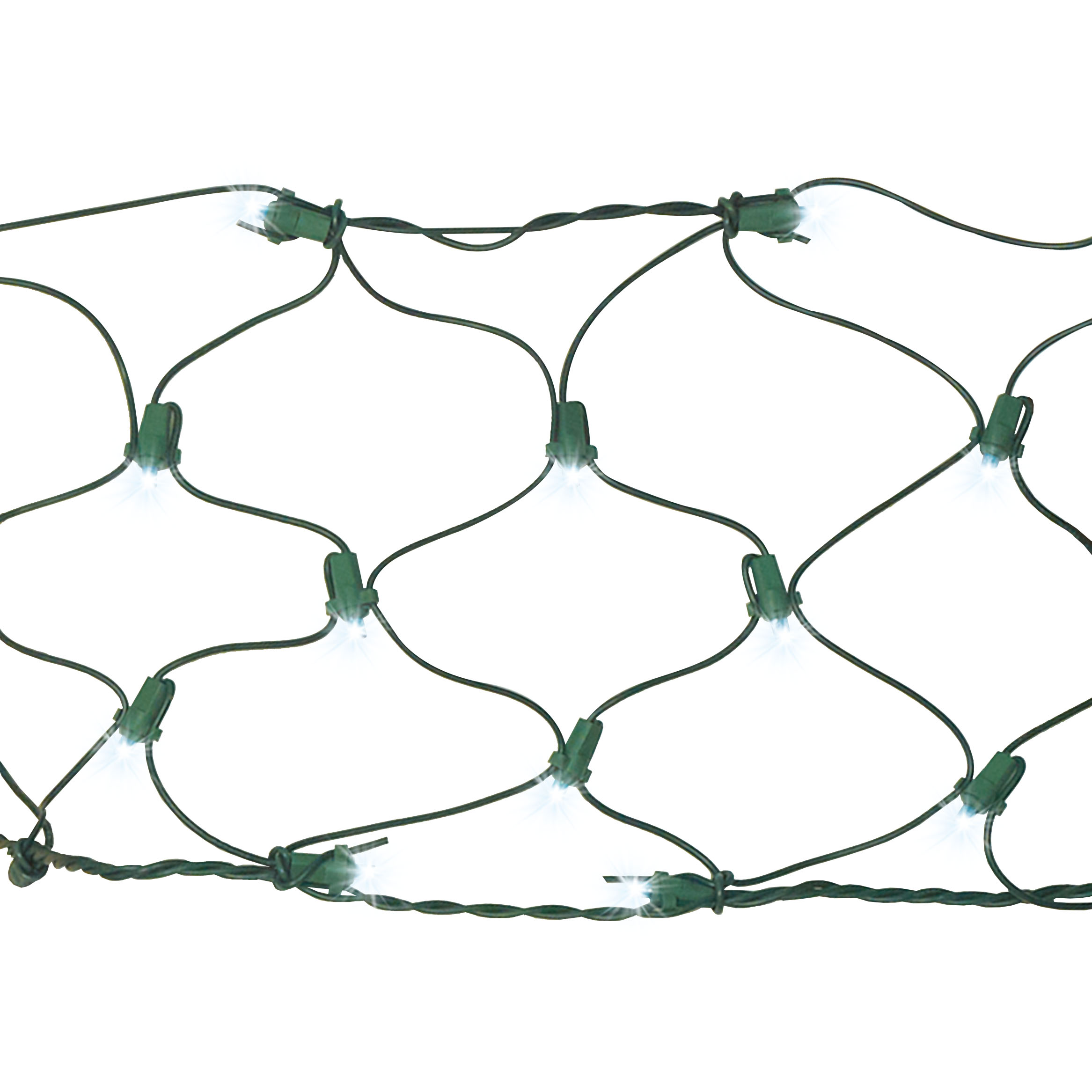 Holiday Time 100Count Cool White Twinkling LED Ribbon Net Christmas