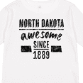 thumbnail image 4 of Inktastic North Dakota Awesome Since 1889 Boys or Girls Long Sleeve Toddler T-Shirt, 4 of 5