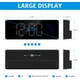 thumbnail image 4 of Rawiri Reloj despertador digital, reloj despertador inteligente matutino con 3 configuraciones de alarma y función de repetición, reloj despertador de cabecera con pantalla LED que muestra la hora y, 4 of 6