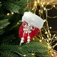 thumbnail image 6 of Luoshdecor Santa Hat Gloves Christmas Tree Hanging Ornaments,Snowflake Plush Cuff Winter Ornaments for Holiday Winter New Year Party Supplies, 6 of 7