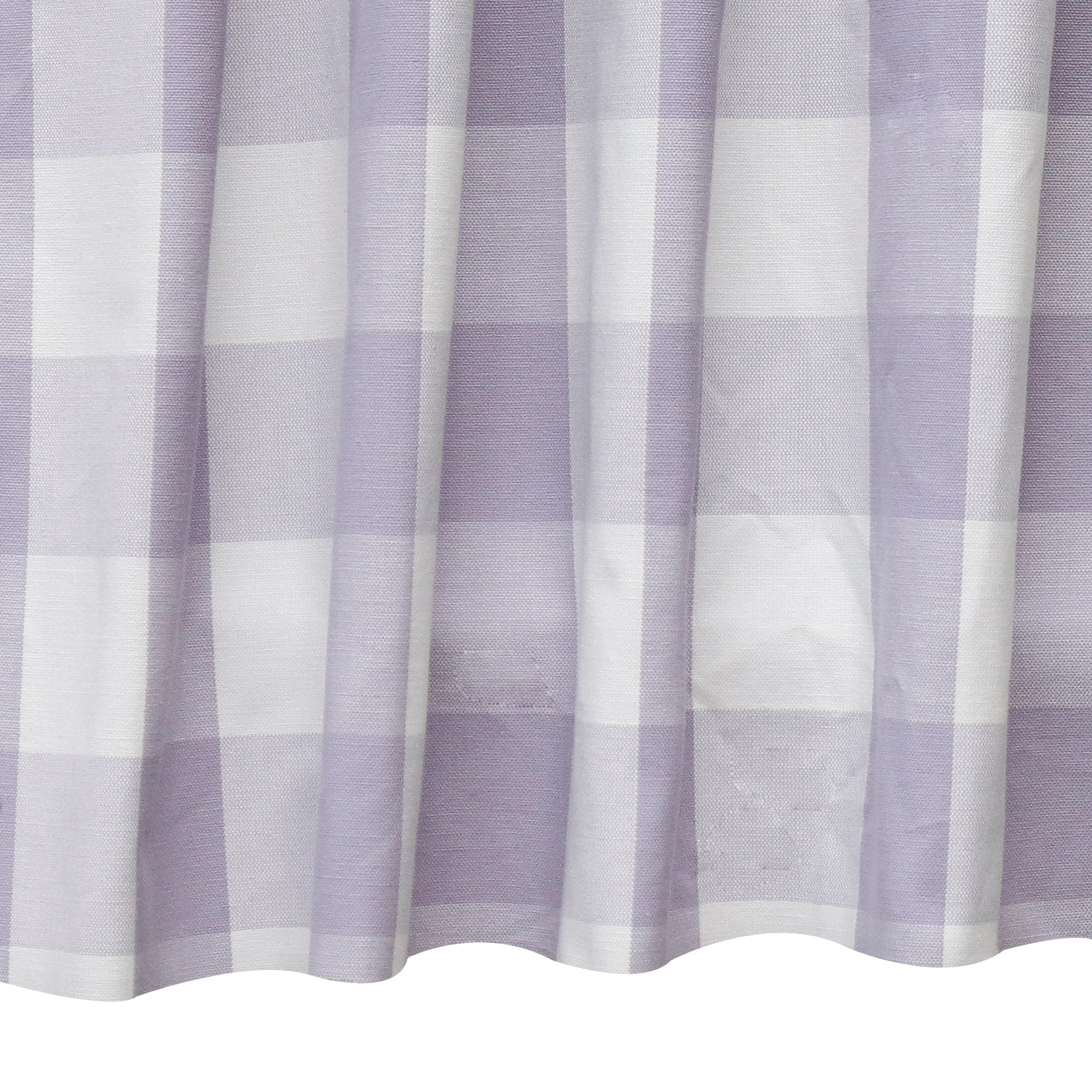 Fabric Mart Direct Light Purple, Ivory Cotton Fabric By The Yard, 55 inches or 140 cm width, 10 Continuous Yards Ivory Cotton Fabric, Gingham Checks, Upholstery Drapery Shower Curtain Wholesale Fabric