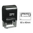 thumbnail image 1 of Printtoo Self Inking Approved Dater Stamp With By Text Line Office Stationery Date Rubber Stamp-Black, 1 of 1