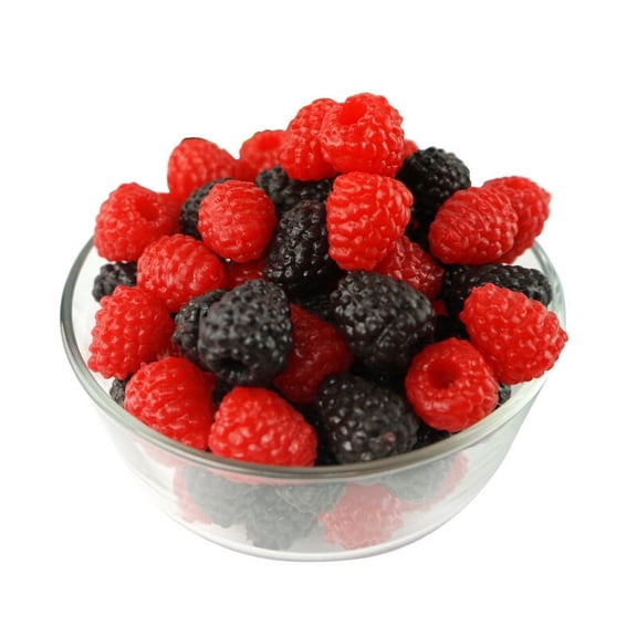 30-Piece Realistic Artificial Raspberry Set - Lifelike PVC Fake Fruit Decor for Home, Parties, Window Displays, Centerpieces, and Seasonal Decoration (Red & Black)