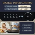 thumbnail image 4 of Elite Gourmet EIND57B SlimStore™ Induction Cooktop, Touch Controls, Ultra Thin 2" Profile, 10 Power Levels, Temps 140°F to 465°F, Fast Heat Up, Black, 4 of 9