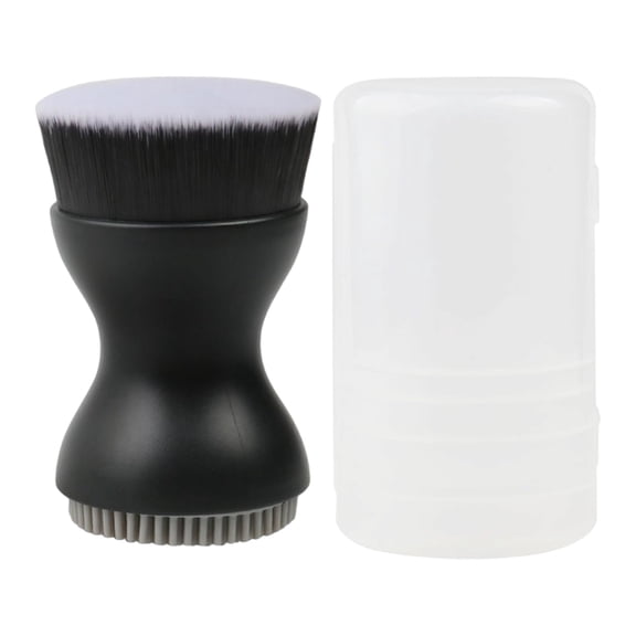 HWRETIE Double-Ended Silicone Face Cleansing Brush,Soft 2.8-Inch Facial Tool for Deep Pore Cleansing and Daily Skincare,Travel-Friendly Face Brush