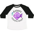 thumbnail image 3 of Inktastic Daddy's Fishing Buddy with Cute Purple Fish Boys or Girls Toddler T-Shirt, 3 of 5
