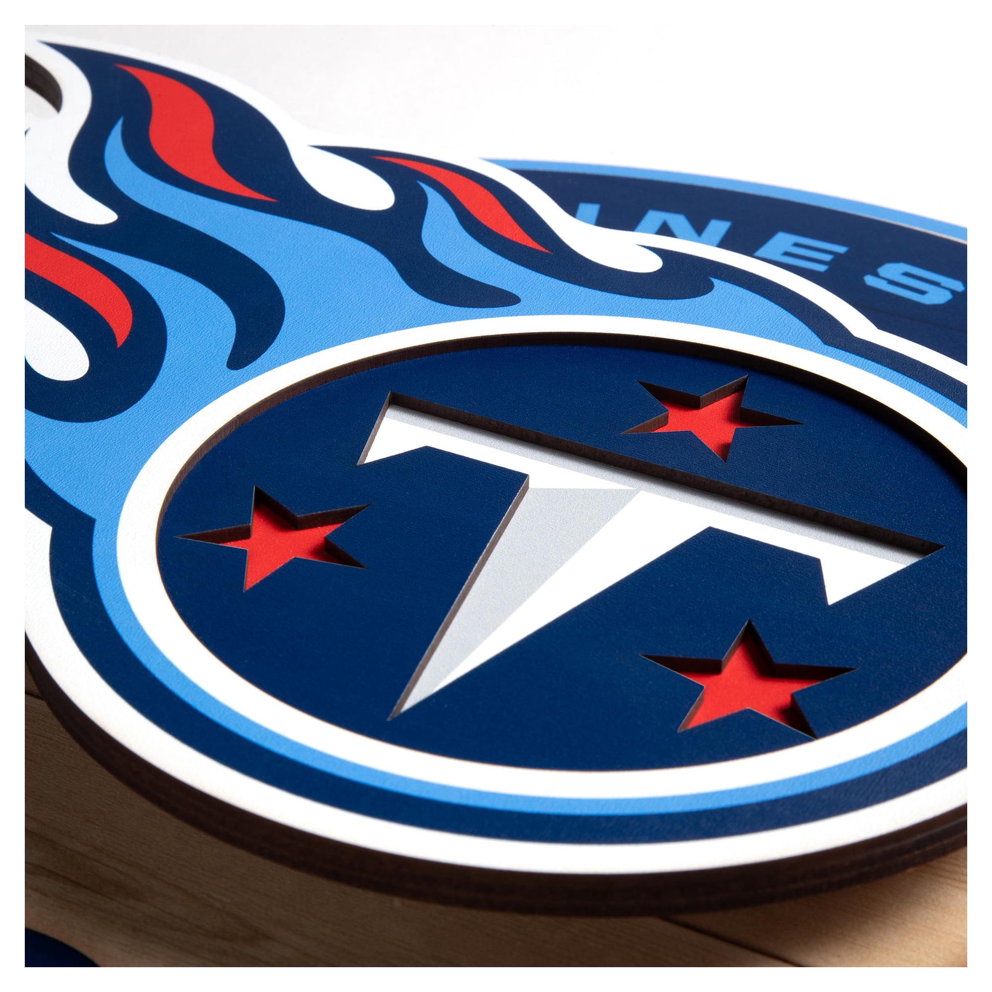 IDNA Tennessee Titans 15" x 15" 3DX Logo Circle Backer Wall Art