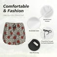 thumbnail image 6 of Haiem Leopard Print Rose Women's 2 in 1 Running Shorts - Lightweight Athletic Workout Gym Yoga Breathable Sports Shorts Liner with Phone Pockets-X-Large, 6 of 9