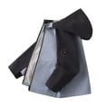 thumbnail image 3 of Crunowin Boys and Girls Hooded Jackets, Fall Lightweight Windproof Waterproof Fleece Kids Sporty Outerwear Blue 15/16, 3 of 8