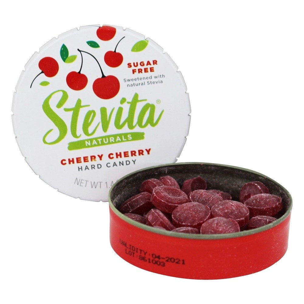 Stevita - Hard Candy Sweetened with Stevia Cheery Cherry - 1.4 oz