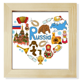 thumbnail image 1 of Rusia acordeon Saint Basil 's Cathedral Pantalla de escritorio de pared de fotograma cuadrado, 1 of 4