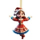 thumbnail image 3 of Colgante navideño de acrílico con dibujos de niño y niña, colgante de árbol de Navidad de acrílico 2D, decoración navideña de Papá Noel, accesorios colgantes, 3 of 6