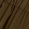 thumbnail image 7 of Glisme Women Pants Lightweight Empire Waist Trousers Wide Leg Loose Fit Slacks Classic Clothing Brown Xl, 7 of 7