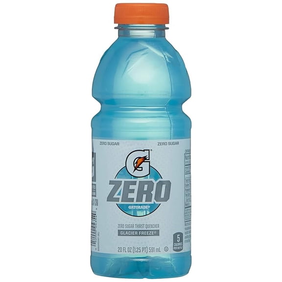 (2 pack) Zero Glacier Freeze Thirst Quencher, 20 Fl Oz Bottle